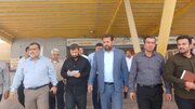 بازدید سرپرست اداره کل راهداری و حمل و نقل جاده ای خوزستان از پایانه مرزی شلمچه و برگزاری جلسه ستاد اربعین حسینی(ع)