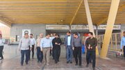 بازدید سرپرست اداره کل راهداری و حمل و نقل جاده ای خوزستان از پایانه مرزی شلمچه و برگزاری جلسه ستاد اربعین حسینی(ع)
