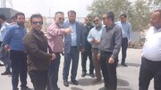 بازدید سرپرست اداره کل راهداری و حمل و نقل جاده ای خوزستان از پایانه مرزی شلمچه و برگزاری جلسه ستاد اربعین حسینی(ع)
