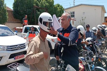 ویدیو | همایش ارتقای ایمنی راکبین موتورسوار در روستای پلنگ آباد_ شهرستان اشتهارد