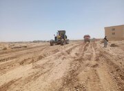 ببینید| آخرین وضعیت آماده سازی سایت نهضت ملی مسکن شهرستان مهرستان