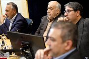 ببینید | جلسه مدیرعامل شرکت ساخت و توسعه با محمدرضا رضایی‌کوچی نماینده مردم جهرم، حمیدرضا گودرزی نماینده مردم الیگودرز، محمدمهدی فروردین نماینده مردم فراشبند، فیروزآباد، قیر و کارزین و روح‌الله لک‌علی‌آبادی نماینده مردم ازنا و دورود در مجلس شورای اسلامی