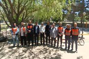 ببینید|همایش ارتقای ایمنی راکبین موتورسوار و اهدای کلاه ایمنی به موتورسواران در روستای قاسم آباد از توابع شهرستان ساوجبلاغ