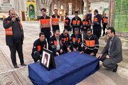 ببینید| تجدید میثاق مدیرکل و کارکنان اداره کل راهداری و حمل‌ونقل جاده‌ای استان البرز با آرمان‌های حضرت امام خمینی (ره)