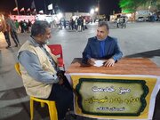 ببینید| برپایی میز خدمت اداره راه و شهرسازی شادگان برای پاسخگویی به مطالبات مردمی در تجمعات شبانه