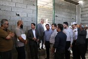 بازدید سرپرست دفتر فنی و امور سرمایه گذاری سازمان از روند احداث قرارگاه اربعین حسینی در پلیس راه خرمشهر