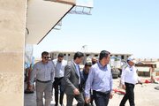 بازدید سرپرست دفتر فنی و امور سرمایه گذاری سازمان از روند احداث قرارگاه اربعین حسینی در پلیس راه خرمشهر