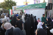 ببینید | برپایی موکب مرکز مقاومت بسیج وزارت راه و شهرسازی در مهمونی کیلومتری غدیر