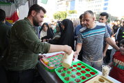 ببینید | برپایی موکب مرکز مقاومت بسیج وزارت راه و شهرسازی در مهمونی کیلومتری غدیر
