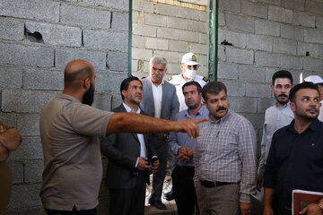 بازدید سرپرست دفتر فنی و امور سرمایه گذاری سازمان از روند احداث قرارگاه اربعین حسینی در پلیس راه خرمشهر
