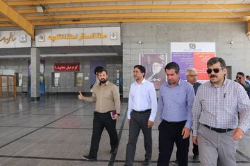 بازدید سرپرست دفتر فنی و امور مهندسی سازمان پایانه مرزی شلمچه