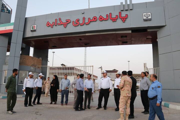 بازدید سرپرست دفتر فنی و امور مهندسی سازمان پایانه مرزی چذابه