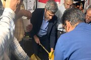 ببینید|موکب اداره کل راهداری و حمل و نقل جاده‌ای استان البرز در مسیر جشن ١٠کیلومتری عید سعید غدیرخم در کرج