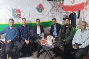 ببینید|موکب اداره کل راهداری و حمل و نقل جاده‌ای استان البرز در مسیر جشن ١٠کیلومتری عید سعید غدیرخم در کرج