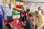 ببینید|موکب اداره کل راهداری و حمل و نقل جاده‌ای استان البرز در مسیر جشن ١٠کیلومتری عید سعید غدیرخم در کرج