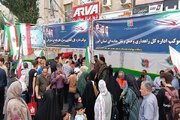 ببینید|موکب اداره کل راهداری و حمل و نقل جاده‌ای استان البرز در مسیر جشن ١٠کیلومتری عید سعید غدیرخم در کرج