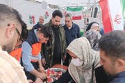 ببینید|موکب اداره کل راهداری و حمل و نقل جاده‌ای استان البرز در مسیر جشن ١٠کیلومتری عید سعید غدیرخم در کرج