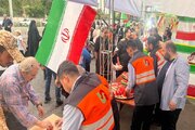 ببینید|موکب اداره کل راهداری و حمل و نقل جاده‌ای استان البرز در مسیر جشن ١٠کیلومتری عید سعید غدیرخم در کرج