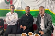ببینید|موکب اداره کل راهداری و حمل و نقل جاده‌ای استان البرز در مسیر جشن ١٠کیلومتری عید سعید غدیرخم در کرج
