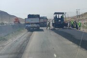 ببينيد | ارتقاي كيفي رويه آسفالتي محور اصفهان - نايين