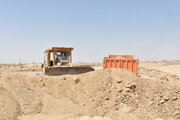 استمرار اجرای عملیات آماده سازی در سایت  هکتاری سوکان سمنان