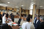 ببینید| بازدید سرزده مدیرکل راه و شهرسازی خوزستان از محل اجرای طرح ساماندهی و آرشیو الکترونیکی اسناد در خوزستان