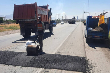 ببینید | اجرای سرعت‌کاه در محور قدیم قزوین – تهران محدوده روستای کوندج