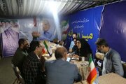 برپایی میز ارتباطات مردمی اداره‌کل راه و شهرسازی استان قزوین در موکب شهدای دولت