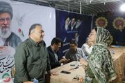 برپایی میز ارتباطات مردمی اداره‌کل راه و شهرسازی استان قزوین در موکب شهدای دولت