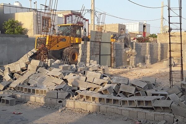 تخریب اراضی ملی شهر بوشهر