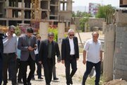 بازدید معاون وزیر راه و شهرسازی و مدیرکل و رییس شورای هماهنگی راه و شهرسازی آذربایجان‌غربی از طرح‌ سرمایه‌گذاری مسکن در ارومیه