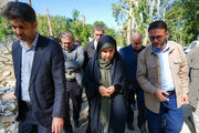 ببینید | بازدید وزیر راه و شهرسازی از مراحل بازسازی پل B1 استان البرز