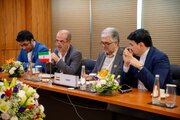 ببینید| حضورعبدالرضا گلپایگانی معاون وزیر و مدیرعامل شرکت بازآفرینی شهری ایران و غلامرضا کاظمیان معاون شهرسازی و معماری و دبیر شورای‌عالی شهرسازی و معماری ایران در اجلاس بریکس