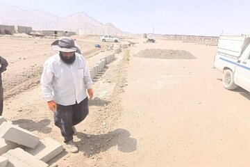 ببینید| آخرین وضعیت آماده سازی سایت طرح نهضت ملی مسکن شهرستان مهرستان سیستان و بلوچستان