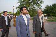 ببینید| حضورعبدالرضا گلپایگانی معاون وزیر و مدیرعامل شرکت بازآفرینی شهری ایران و غلامرضا کاظمیان معاون شهرسازی و معماری و دبیر شورای‌عالی شهرسازی و معماری ایران در اجلاس بریکس