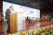 ببینید| حضورعبدالرضا گلپایگانی معاون وزیر و مدیرعامل شرکت بازآفرینی شهری ایران و غلامرضا کاظمیان معاون شهرسازی و معماری و دبیر شورای‌عالی شهرسازی و معماری ایران در اجلاس بریکس (2)