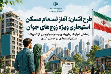 مرحله دوم ثبت‌نام مسکن استیجاری زوج‌های جوان/ فراخوان متقاضیان البرز، گیلان و خراسان جنوبی