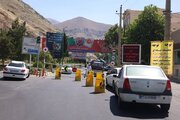 ببینید | گزارش تصویری از عملیات نصب توری بر روی ترانشه های ریزشی کوه در محور کرج کندوان محدوده سد امیرکبیر