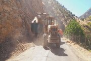 ببینید| ️تداوم عملیات ریزش برداری محور باینگان به مرخیل شهرستان پاوه_استان کرمانشاه