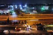 مازندران روکش شبانه آسفالت