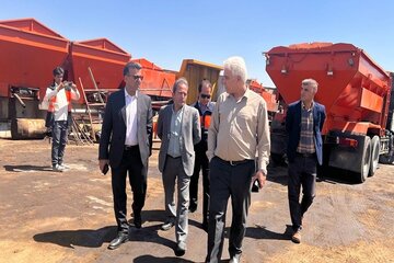 ببینید|بازدید مدیرکل دفتر امور عملیات راهداری از وضعیت ماشین آلات راهداری استان البرز