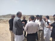 ببینید| بازدید استاندار، معاون عمرانی و مدیر کل راه و شهرسازی از عملیات ساخت پروژه راهبردی بزرگراه زاهدان- خاش