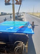 ببینید | آغاز عملیات نصب و جایگزینی تابلوهای جدید اطلاعاتی در آزادراه قزوین–کرج