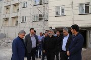 بازدید میدانی از پروژه‌های نهضت ملی مسکن تاکستان
