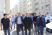 بازدید میدانی از پروژه‌های نهضت ملی مسکن تاکستان