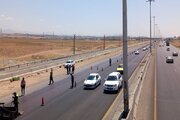 ببینید|ادامه عملیات روکش آسفالت حفاظتی لاین شمالی آزادراه کرج-قزوین محدوده فخرایران
