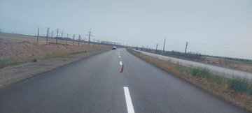ببینید | اجرای خط کشی و آشکار سازی دوربرگردان‌ها در محور شامی شاپ - ضیاء‌آباد توسط راهداران استان قزوین
