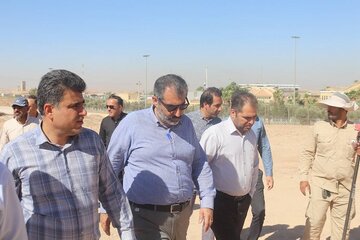 ️بازدید مدیرکل راهداری و حمل‌ و نقل جاده‌ای استان کرمانشاه از پروژه‌های عمرانی پایانه مرزی خسروی