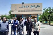 ببینید|بازدید معاون حمل‌ونقل اداره کل و رییس اداره حراست از پايانه مسافربري شهيد کلانتری همزمان با نزدیک شدن به مراسم وداع و تشييع رهبر شهید امت