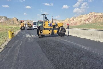 ویدیو | روند پیشرفت عملیات اجرایی آسفالت و بهسازی محورآزاد راه تبریز–زنجان ،آذربایجان شرقی